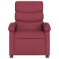 vidaXL Sillón reclinable eléctrico tela rojo tinto