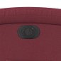vidaXL Sillón reclinable eléctrico tela rojo tinto