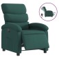 vidaXL Sillón reclinable eléctrico tela verde oscuro vidaXL Sillón reclinable eléctrico tela verde oscuro