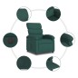 vidaXL Sillón reclinable eléctrico tela verde oscuro vidaXL Sillón reclinable eléctrico tela verde oscuro