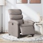 vidaXL Sillón reclinable eléctrico tela gris taupé vidaXL Sillón reclinable eléctrico tela gris taupé