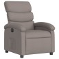 vidaXL Sillón reclinable eléctrico tela gris taupé vidaXL Sillón reclinable eléctrico tela gris taupé