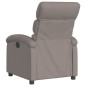 vidaXL Sillón reclinable eléctrico tela gris taupé vidaXL Sillón reclinable eléctrico tela gris taupé