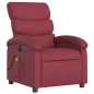 vidaXL Sillón de masaje reclinable eléctrico tela rojo tinto vidaXL Sillón de masaje reclinable eléctrico tela rojo tinto