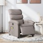 vidaXL Sillón reclinable de masaje eléctrico tela gris taupe vidaXL Sillón reclinable de masaje eléctrico tela gris taupe