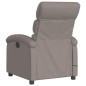 vidaXL Sillón reclinable de masaje eléctrico tela gris taupe vidaXL Sillón reclinable de masaje eléctrico tela gris taupe