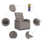 vidaXL Sillón reclinable de masaje eléctrico tela gris taupe vidaXL Sillón reclinable de masaje eléctrico tela gris taupe