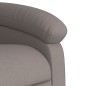 vidaXL Sillón reclinable de masaje eléctrico tela gris taupe vidaXL Sillón reclinable de masaje eléctrico tela gris taupe