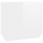vidaXL Aparador de madera contrachapada blanco brillante 80x34x75 cm vidaXL Aparador de madera contrachapada blanco brillante 80x34x75 cm