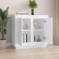 vidaXL Aparador de madera contrachapada blanco 80x34x75 cm