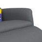 vidaXL Sillón reclinable de masaje con reposapiés cuero sintético gris vidaXL Sillón reclinable de masaje con reposapiés cuero sintético gris