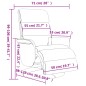 vidaXL Sillón reclinable de masaje con reposapiés cuero sintético gris vidaXL Sillón reclinable de masaje con reposapiés cuero sintético gris