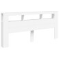 vidaXL Cabecero con LED madera de ingeniería blanco 220x18,5x103,5 cm vidaXL Cabecero con LED madera de ingeniería blanco 220x18,5x103,5 cm