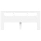 vidaXL Cabecero con LED madera de ingeniería blanco 220x18,5x103,5 cm vidaXL Cabecero con LED madera de ingeniería blanco 220x18,5x103,5 cm