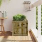 vidaXL Jardinera madera maciza de pino impregnada 50x50x50 cm vidaXL Jardinera madera maciza de pino impregnada 50x50x50 cm
