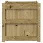 vidaXL Jardinera madera maciza de pino impregnada 50x50x50 cm vidaXL Jardinera madera maciza de pino impregnada 50x50x50 cm