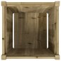 vidaXL Jardinera madera maciza de pino impregnada 50x50x50 cm vidaXL Jardinera madera maciza de pino impregnada 50x50x50 cm