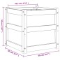 vidaXL Jardinera madera maciza de pino impregnada 50x50x50 cm vidaXL Jardinera madera maciza de pino impregnada 50x50x50 cm