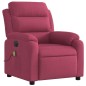 vidaXL Sillón reclinable de masaje eléctrico terciopelo rojo tinto vidaXL Sillón reclinable de masaje eléctrico terciopelo rojo tinto