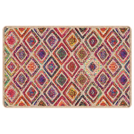 vidaXL Alfombra lavable antideslizante multicolor 190x300 cm
