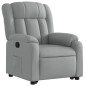 vidaXL Sillón reclinable elevable de tela gris claro vidaXL Sillón reclinable elevable de tela gris claro
