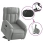 vidaXL Sillón reclinable elevable de tela gris claro vidaXL Sillón reclinable elevable de tela gris claro