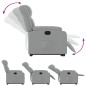 vidaXL Sillón reclinable elevable de tela gris claro vidaXL Sillón reclinable elevable de tela gris claro