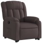vidaXL Sillón reclinable elevable tela marrón oscuro vidaXL Sillón reclinable elevable tela marrón oscuro