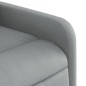 vidaXL Sillón reclinable elevable de tela gris claro vidaXL Sillón reclinable elevable de tela gris claro