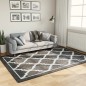 vidaXL Alfombra lavable antideslizante negro y blanco 160x230 cm vidaXL Alfombra lavable antideslizante negro y blanco 160x230 cm