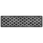 vidaXL Alfombra lavable antideslizante negro y blanco 80x300 cm vidaXL Alfombra lavable antideslizante negro y blanco 80x300 cm