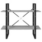 vidaXL Estantería 2 niveles contrachapada gris Sonoma 80x30x70 cm vidaXL Estantería 2 niveles contrachapada gris Sonoma 80x30x70 cm