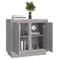 vidaXL Aparador de madera contrachapada gris Sonoma 80x34x75 cm vidaXL Aparador de madera contrachapada gris Sonoma 80x34x75 cm