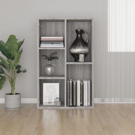 vidaXL Estantería/Aparador madera contrachapada gris Sonoma 50x25x80cm