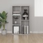 vidaXL Estantería/Aparador madera contrachapada gris Sonoma 50x25x80cm