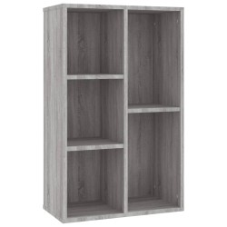 vidaXL Estantería/Aparador madera contrachapada gris Sonoma 50x25x80cm