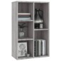 vidaXL Estantería/Aparador madera contrachapada gris Sonoma 50x25x80cm