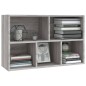 vidaXL Estantería/Aparador madera contrachapada gris Sonoma 50x25x80cm
