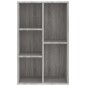 vidaXL Estantería/Aparador madera contrachapada gris Sonoma 50x25x80cm