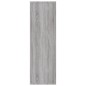 vidaXL Estantería/Aparador madera contrachapada gris Sonoma 50x25x80cm