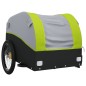 vidaXL Remolque para bicicleta hierro negro y verde 30 kg vidaXL Remolque para bicicleta hierro negro y verde 30 kg