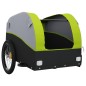vidaXL Remolque para bicicleta hierro negro y verde 30 kg vidaXL Remolque para bicicleta hierro negro y verde 30 kg