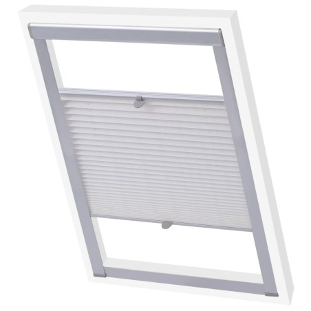 vidaXL Persiana plisada blanca SK08