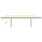 vidaXL Toldo retráctil automático con postes crema 6x3,5 m vidaXL Toldo retráctil automático con postes crema 6x3,5 m
