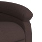 vidaXL Silla de masaje reclinable de pie de tela marrón oscuro vidaXL Silla de masaje reclinable de pie de tela marrón oscuro