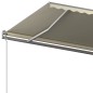 vidaXL Toldo retráctil automático con postes crema 6x3,5 m vidaXL Toldo retráctil automático con postes crema 6x3,5 m