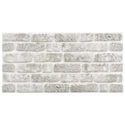 vidaXL Paneles de pared 3D diseño de ladrillo 11 uds EPS gris claro