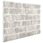 vidaXL Paneles de pared 3D diseño de ladrillo 11 uds EPS gris claro vidaXL Paneles de pared 3D diseño de ladrillo 11 uds EPS gris claro
