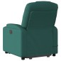 vidaXL Silla de masaje reclinable de pie de tela verde oscura vidaXL Silla de masaje reclinable de pie de tela verde oscura