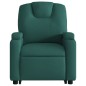 vidaXL Silla de masaje reclinable de pie de tela verde oscura vidaXL Silla de masaje reclinable de pie de tela verde oscura